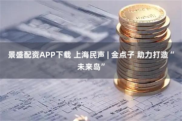 景盛配资APP下载 上海民声 | 金点子 助力打造“未来岛”